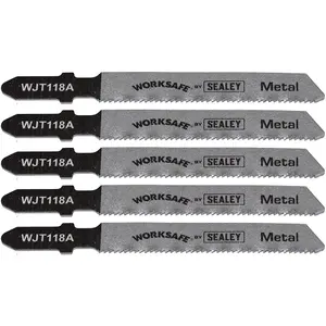 Jigsaw Blade for Metal 55mm 21tpi Pack of 5 by Ufixt