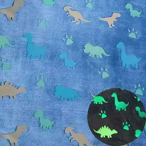 Glow in the Dark Dinosaur Design Fleece Blanket 100 x 150cm