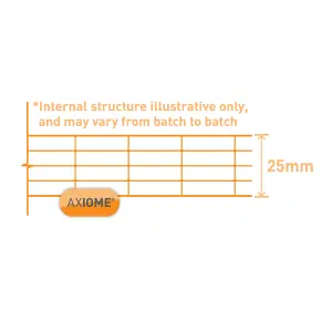 Axiome Clear Polycarbonate Multiwall Roofing sheet (L)4m (W)1000mm (T)25mm