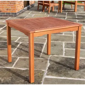 Wooden Square Garden Dining Table