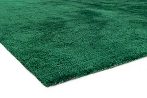 Green Plain Modern Easy to clean Rug for Dining Room Bed Room and Living Room-160cm X 230cm