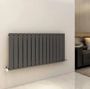 Designer Flat panel Single Radiator 600x1020 Anthracite by MCC