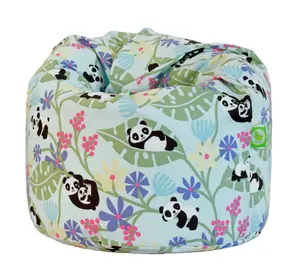 Cotton Light Blue Panda Bean Bag Child Size