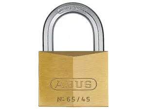 ABUS Mechanical 65/45mm Brass Padlock Carded