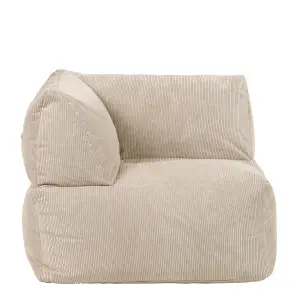 icon Tetra Fine Cord Natural Recliner and Corner Sections