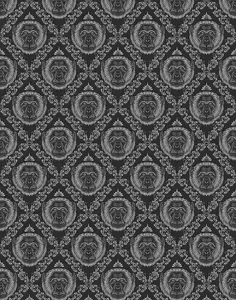 Bobbi Beck eco-friendly black baroque monkey wallpaper