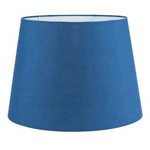 ValueLights Aspen Modern Tapered Table Floor Lamp Light Shade with Blue Fabric Finish