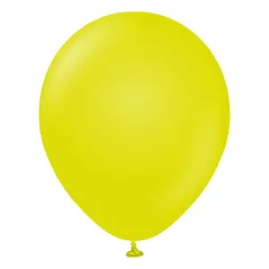 Kalisan Latex Retro Balloons (Pack of 100) Lime Green (One Size)