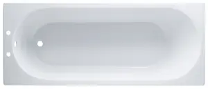 Cooke & Lewis Shaftesbury White Supercast acrylic Rectangular Straight Bath (L)1700mm (W)700mm