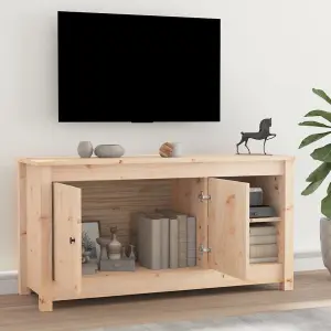 Berkfield TV Cabinet 103x36.5x52 cm Solid Wood Pine