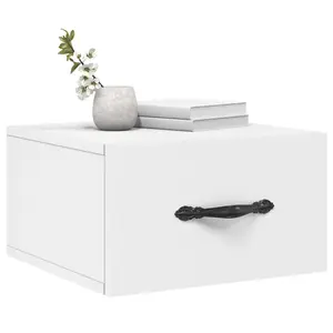 Berkfield Wall-mounted Bedside Cabinets 2 pcs White 35x35x20 cm