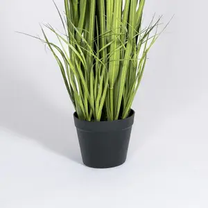 Blooming Artificial - 120cm / 4ft Green / Cream Artificial Pampas Grass