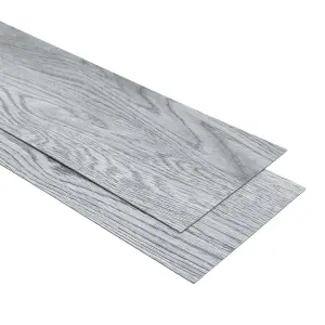 Set of 36 Grey Rustic Woodgrain Effect Self Adhesive Waterproof PVC Flooring Tile Covering 5m²