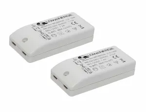 LED Transformer Power Supply / Driver for Led Strips - Power 18W - Pack of 2