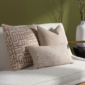 Hoem Samos Woven Jacquard Feather Filled Cushion