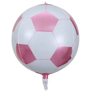 Realmax Football 4D Balloon Pink/White (One Size)