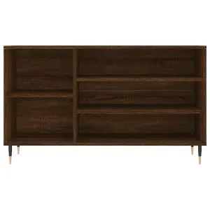 Berkfield Shoe Cabinet Brown Oak 102x36x60 cm Engineered Wood