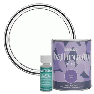 Rust-Oleum Moonstone Satin Bathroom Tile Paint 750ml