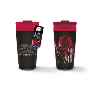 Star Wars May The Force Be With You Metal Travel Mug Black/Red (One Size)