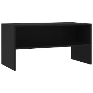 vidaXL TV Cabinet Black 80x40x40 cm Engineered Wood