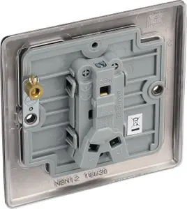 BG Black Nickel 20A 2 way 1 gang Light Switch