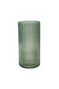 Daphne Ribbed Vase Sage H38CM D19CM