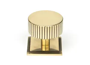 From The Anvil Aged Brass Judd Cabinet Knob - 38mm (Square)