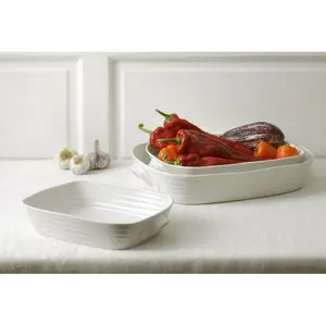 Sophie Conran Portmeirion Handled Roasting Dish, White