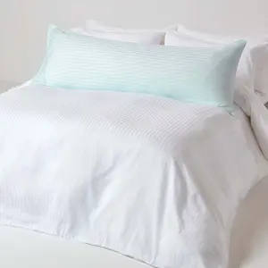 Homescapes Light Blue Egyptian Cotton Ultrasoft Body Pillowcase 330 TC