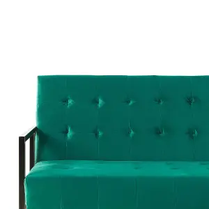 3 Seater Sofa MARSTAL Emerald Green Velvet