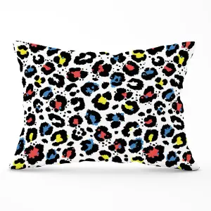 Coloured Leopard Print Cushions 33cm x 48cm