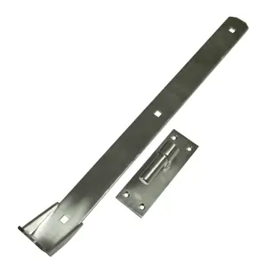 Hook and Band Gate Hinges Stainless Steel 24" (Adjustable Door Shed Pair)