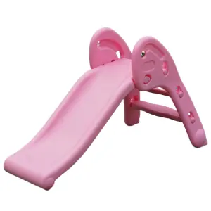 Folding Garden Slide Climber Set Baby Toddler Indoor Outdoor Kids Toy Pink