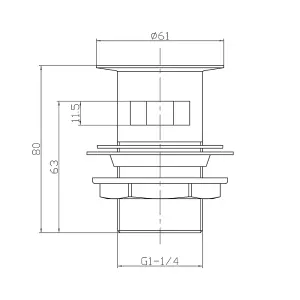 Matt Black Round Slotted Sprung Basin Waste