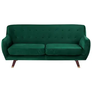 Velvet Living Room Set Emerald Green BODO