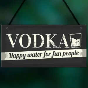 Red Ocean Vodka Novelty Sign Funny Friendship Man Cave Bar Pub Hanging Plaque Gift For Men