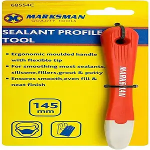 2 X Silicone Sealant Profile Tool Flexible Tip Bathroom Tile Edge Grip Handle