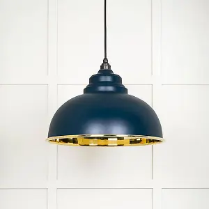 Smooth Brass Harborne Pendant in Dusk