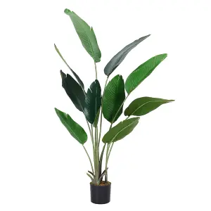 160 cm H Garden Decoration Artificial Green Banana Tree with Pot