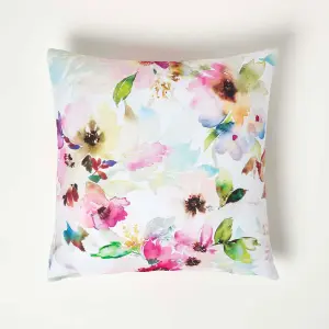 Homescapes Multicolour Flowers Outdoor Cushion 45 x 45 cm, Set of 2