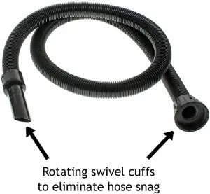 SPARES2GO 1.8m Hose compatible with Numatic Henry Hetty etc Vacuum Cleaners