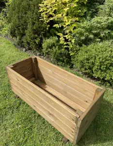 Extra Deep Wooden Planter Vegetable Outdoor Trough