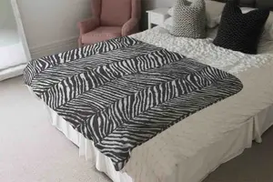 Zebra Grunge Print (Blanket) / Default Title