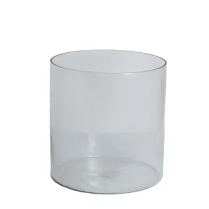 Tasman Cylinder Vase Medium - Glass - L30 x W30 x H30 cm - Clear