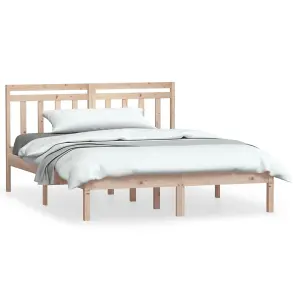 Berkfield Bed Frame Solid Wood Pine 120x200 cm