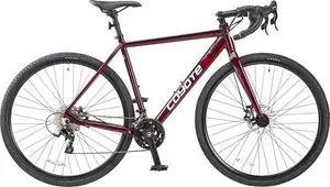 Coyote Granite Gravel Road Bike, 700C Wheel, 18 Speed - Gloss Burgundy - 43cm