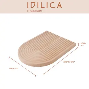 KitchenCraft Idilica Beechwood Reversible Chopping Board