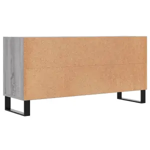 Berkfield TV Cabinet Grey Sonoma 103.5x30x50 cm Engineered Wood