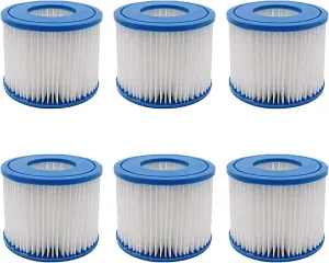 SUDS-ONLINE Compatible Bestway Filter Cartridge VI Replacement FOR Miami, Vegas, Monaco, Palm Springs 3 x Twin Pack