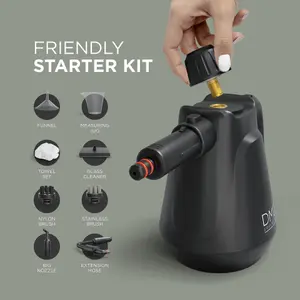 DMD 9-Piece Handheld Steam Cleaner Kit with Accessories, 450ml Tank For Stain Removal